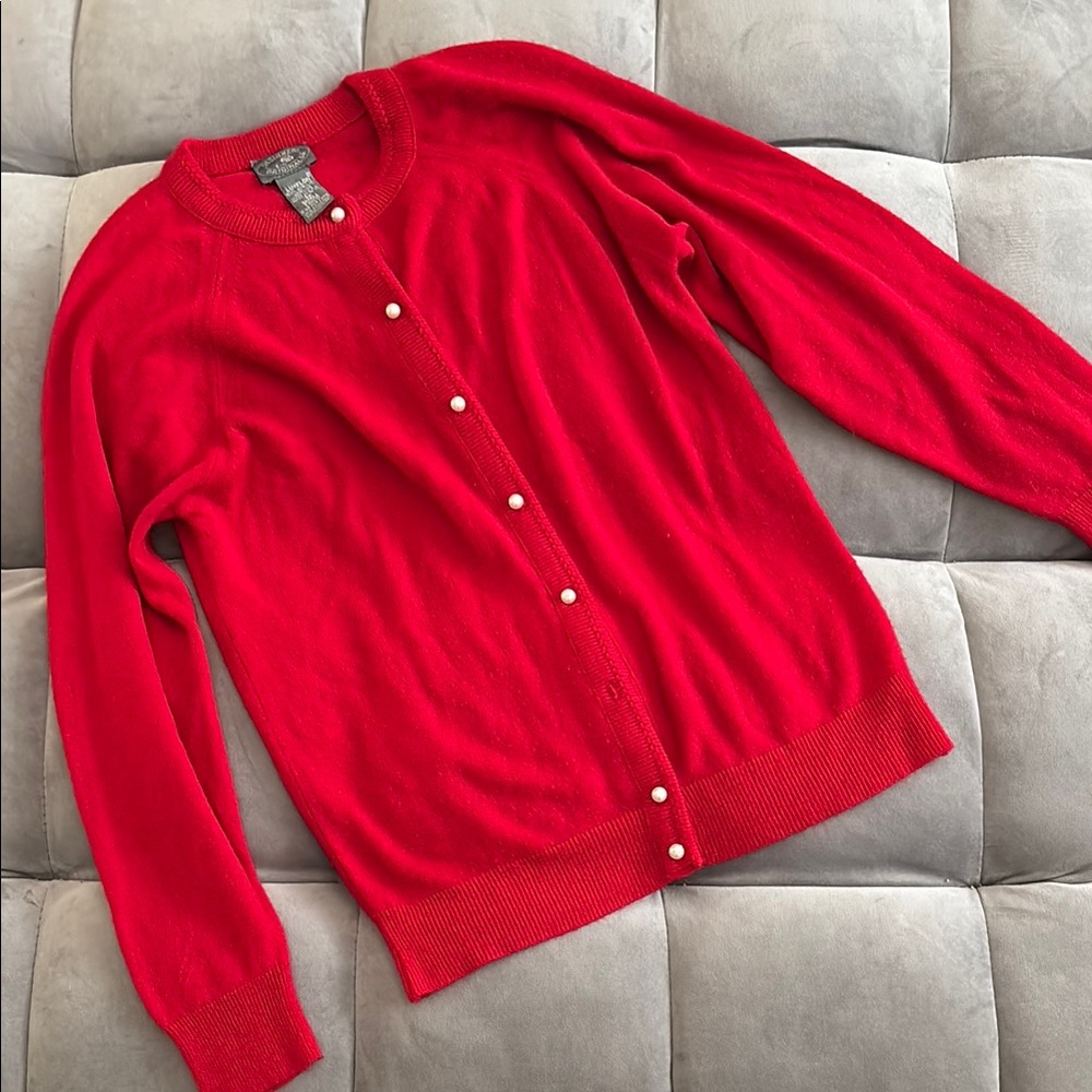 Designers original Vibrant Red Women's Cardigan